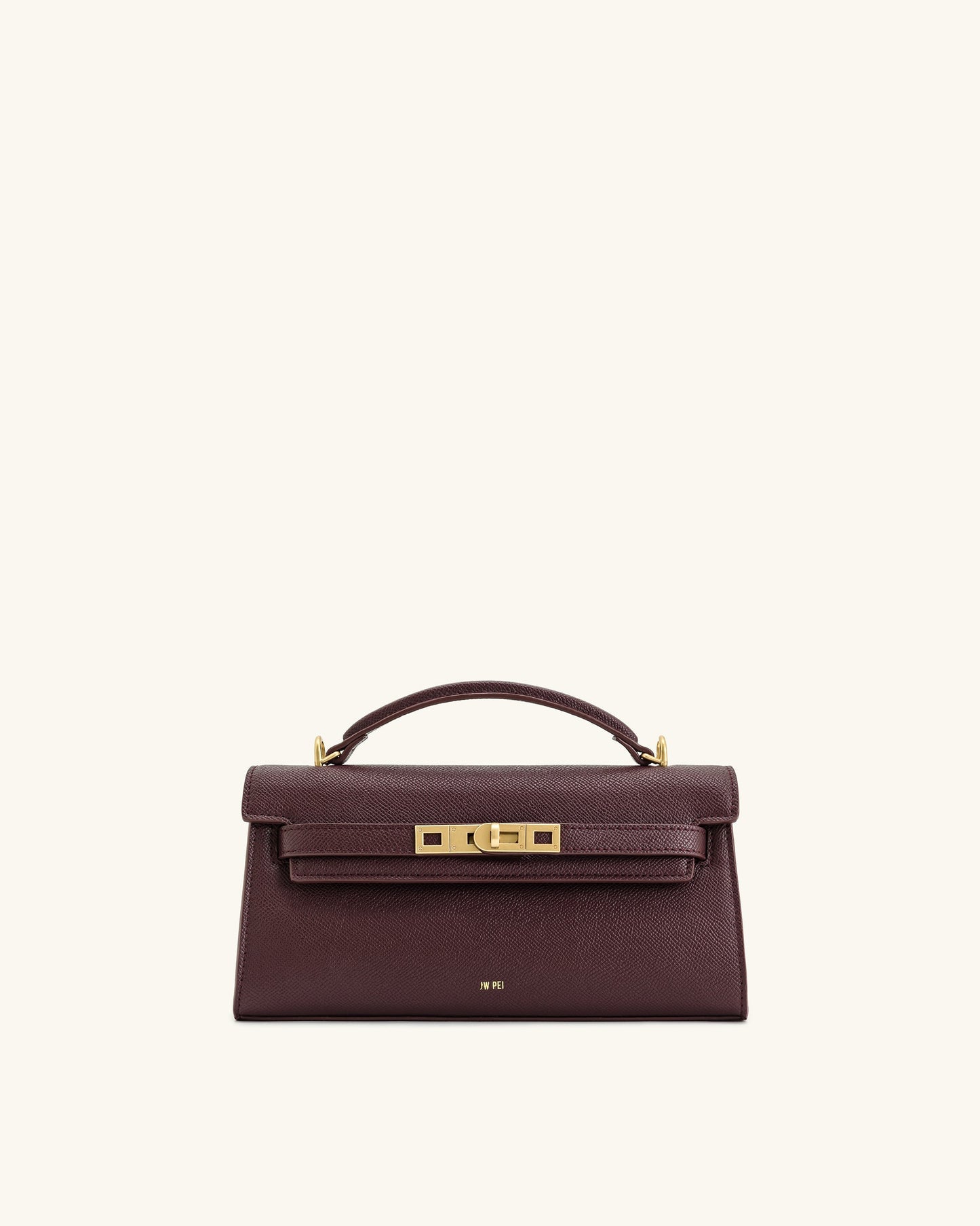 Bolso con asa superior Noor - Borgoña intenso