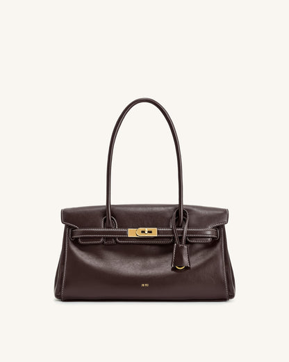 Bolso de hombro Yara - Marrón oscuro