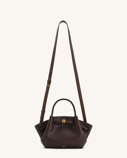 Bolso de mano Hana Mini - Marrón oscuro