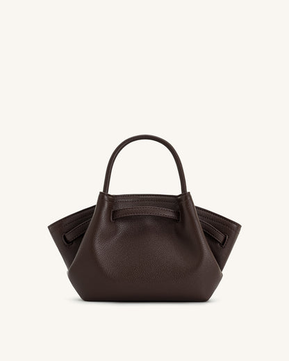 Bolso de mano Hana Mini - Marrón oscuro