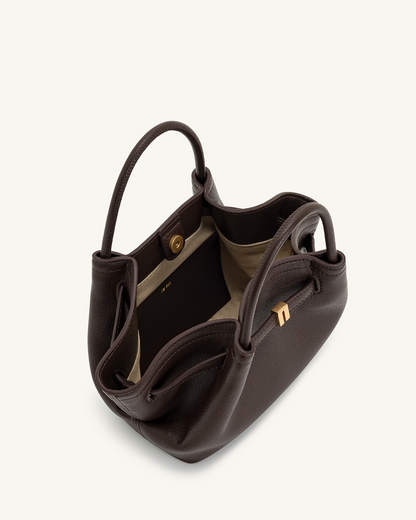 Bolso de mano Hana Mini - Marrón oscuro