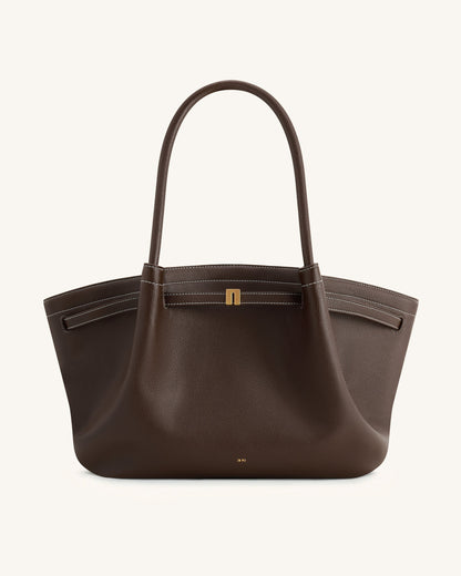 Bolso de mano grande Hana - Marrón oscuro