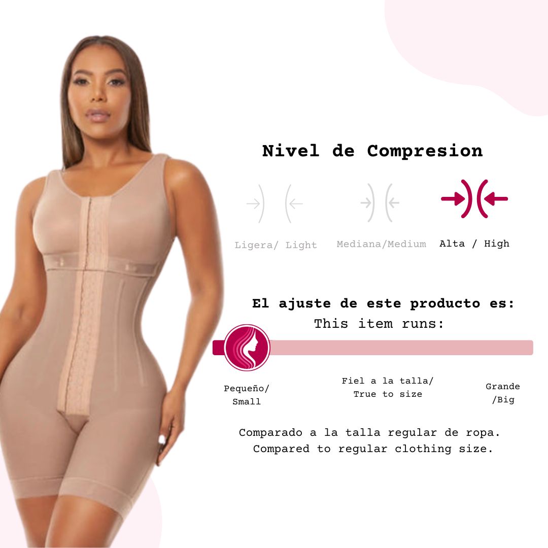 Faja para pecho | Estructura con 7 varillas de soporte