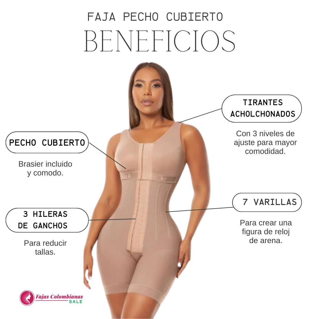 Faja para pecho | Estructura con 7 varillas de soporte