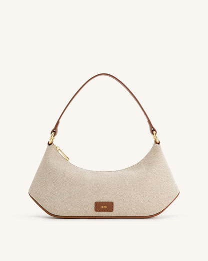 Bolso de hombro Lily - Lona marrón