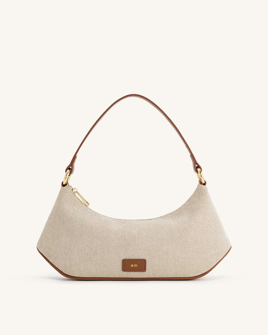 Bolso de hombro Lily - Lona marrón