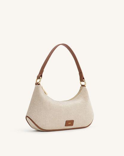 Bolso de hombro Lily - Lona marrón