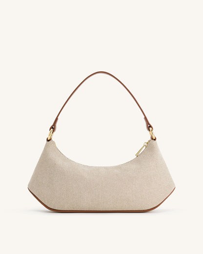 Bolso de hombro Lily - Lona marrón