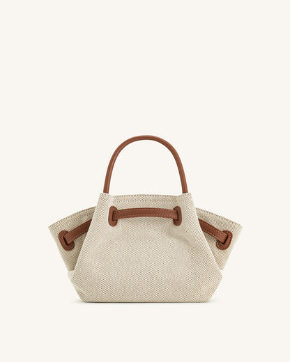 Bolso de mano Hana Mini - Lienzo marrón
