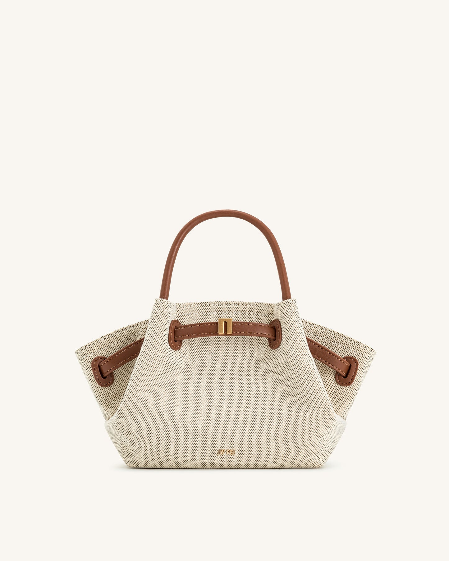 Bolso de mano Hana Mini - Lienzo marrón