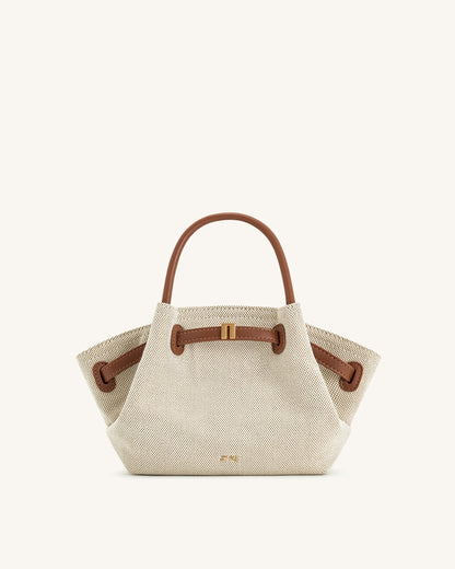 Bolso de mano Hana Mini - Lienzo marrón