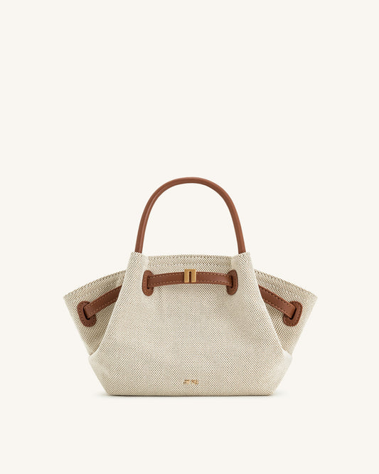 Bolso de mano Hana Mini - Lienzo marrón
